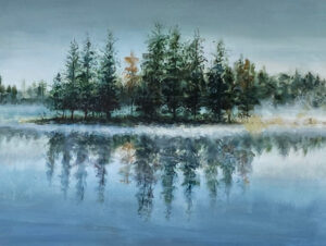 Dianne Lacefield ArtWalk Jasper GA Misty Morning on the Lake